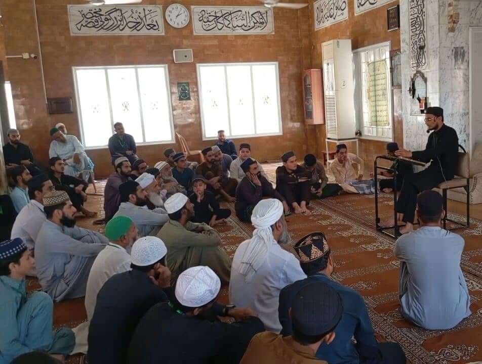 جامع مسجد گلزار حبیب میں مقصدِ حیات پر لیکچر