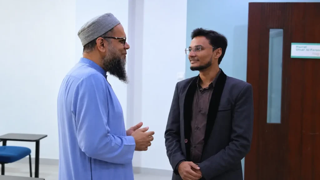 الغزالی یونیورسٹی کے وائس چانسلر ڈاکٹر ذیشان کے ہمراہ